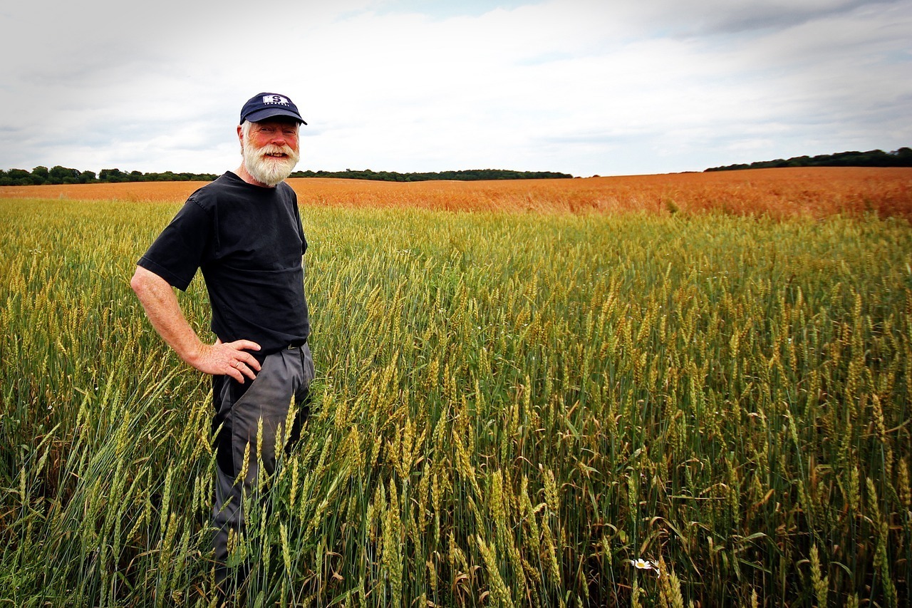 Farmer in conversation